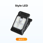 Solar Clip Light with Motion Sensor — LED / COB / Tungsten Filament Styles