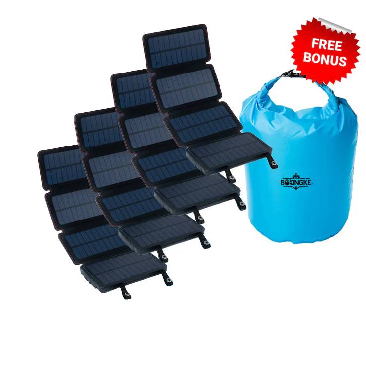 Combo 4 MAX4 Solar - Powered Portable Power Bank