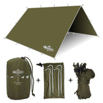 Nylon Tarp & Hammock Combo – OD Green