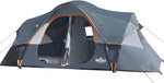 10-Person-Family Tents, Parties, Music Festival Tent, Big, Easy Up, 5 Large Mesh Windows, Double Layer, 2 Room, Waterproof, Weather Resistant, 18ft x 9ft x78in